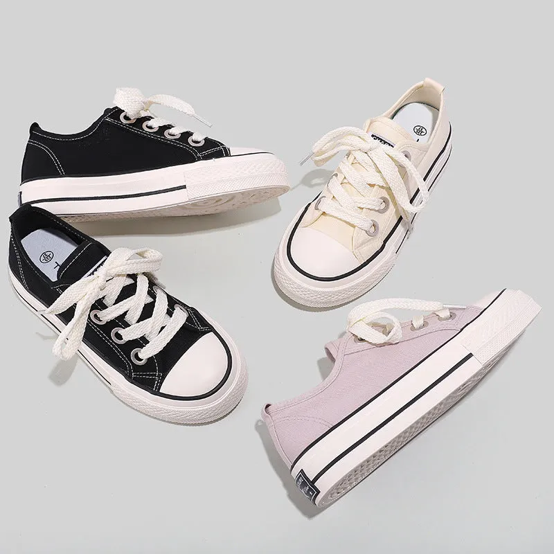 Female Sweet Retro Skateboard Spring And Canvas Shoes