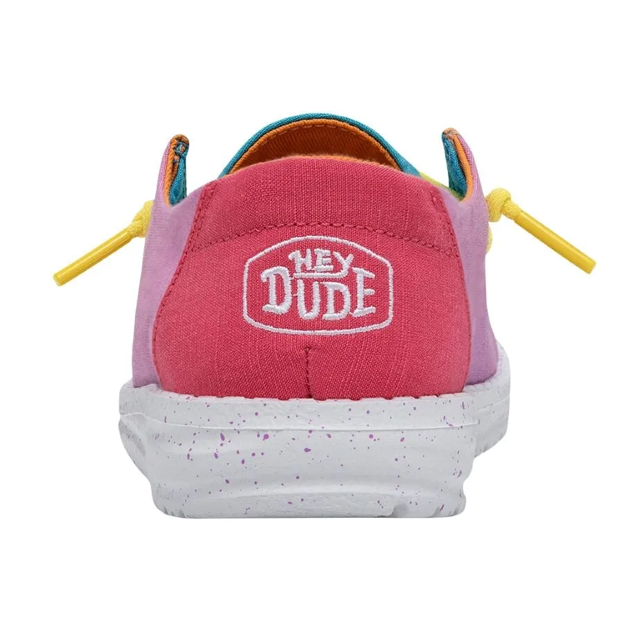 FINAL SALE ~ HEY DUDE YOUTH Wendy Slub Canvas (Color Block)