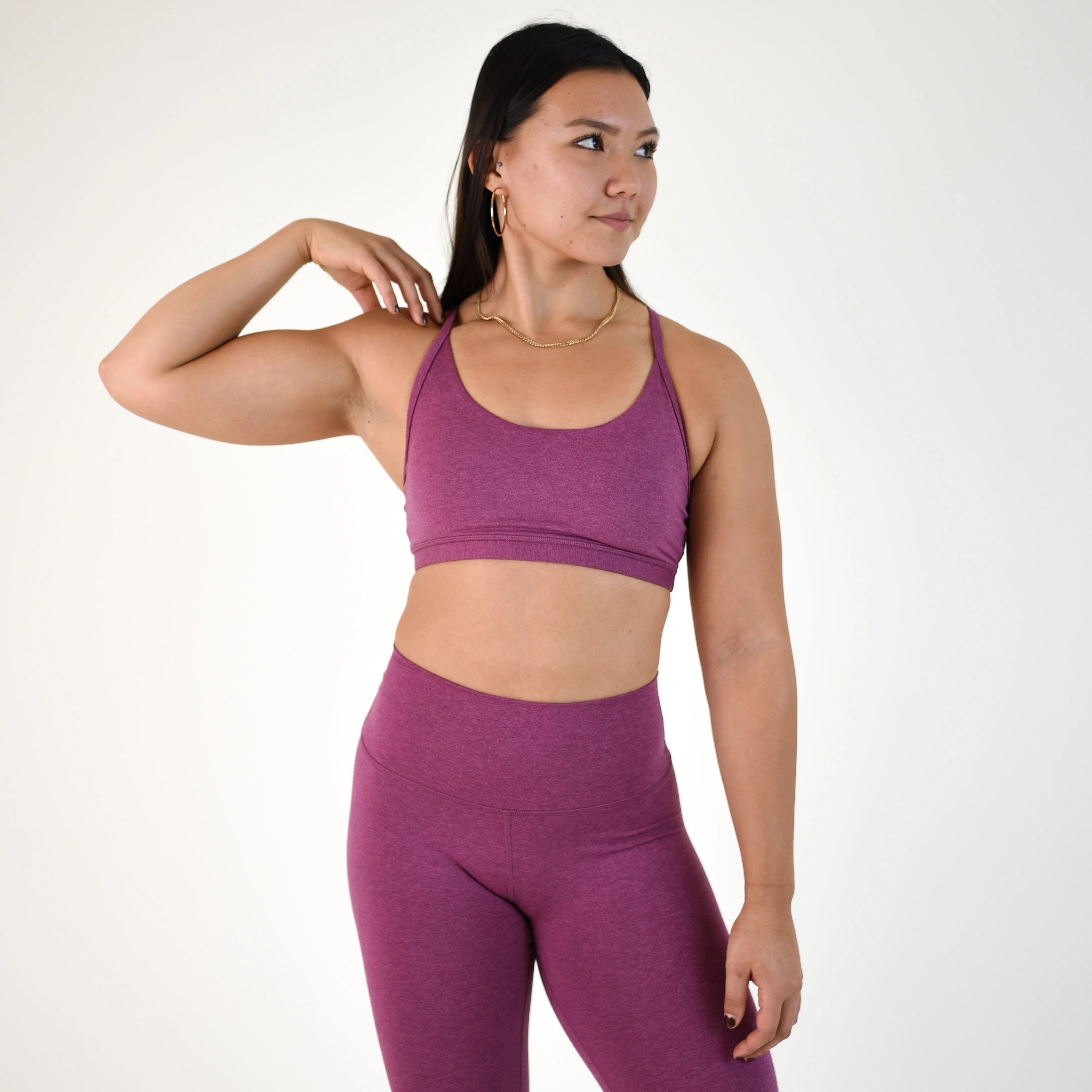 FLEO Cami Sports Bra - Heather Violet Quartz