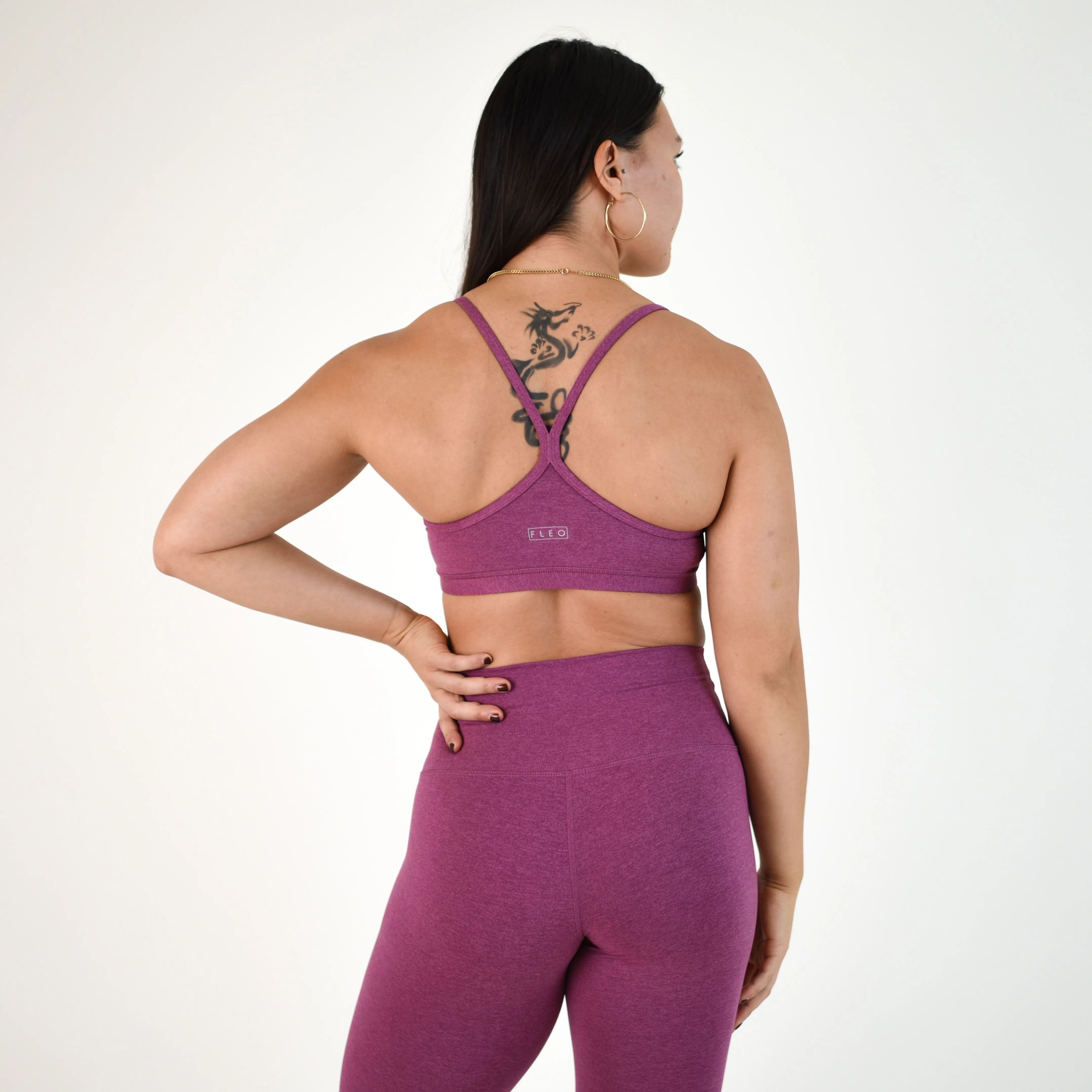 FLEO Cami Sports Bra - Heather Violet Quartz