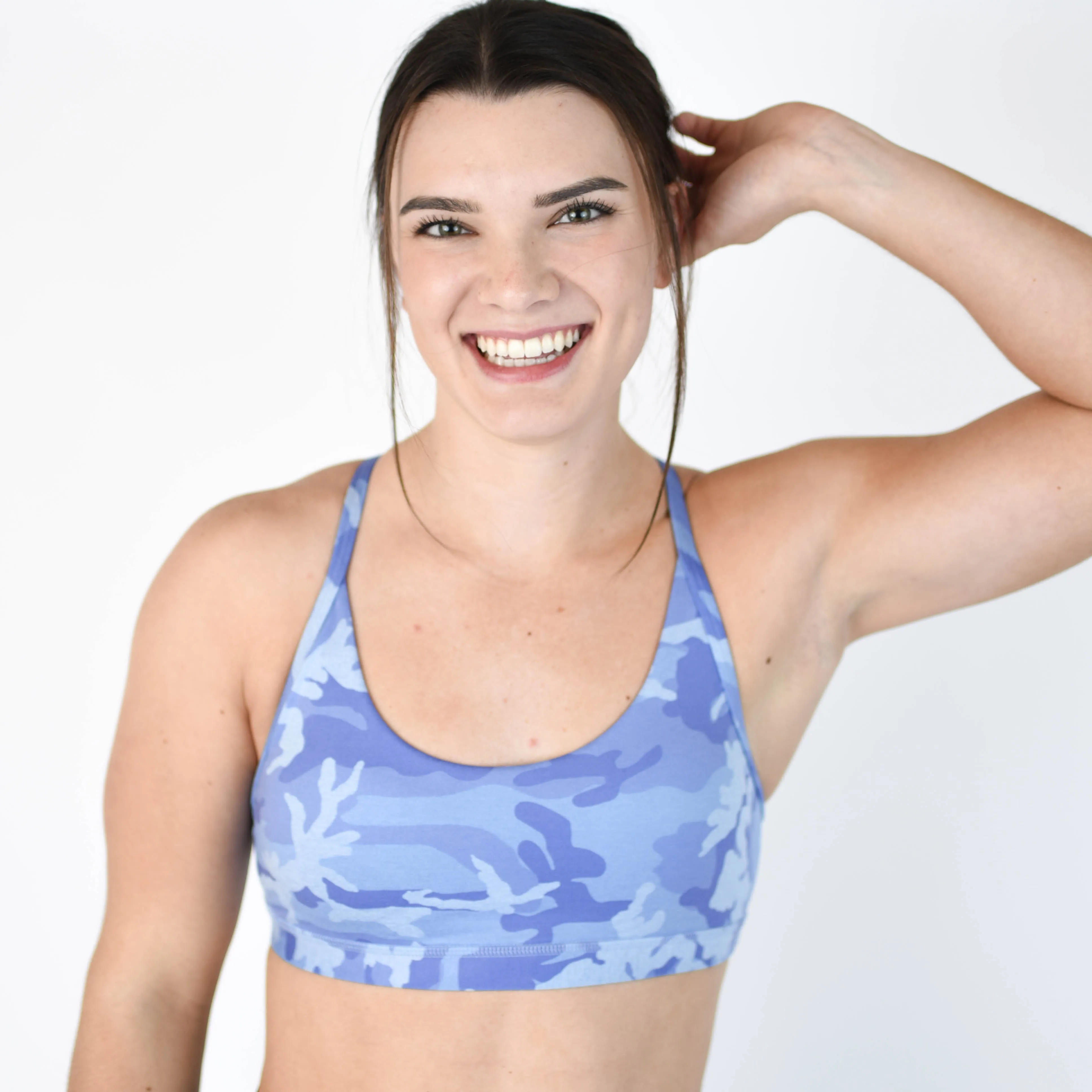 FLEO Cami Sports Bra - Peri Camo