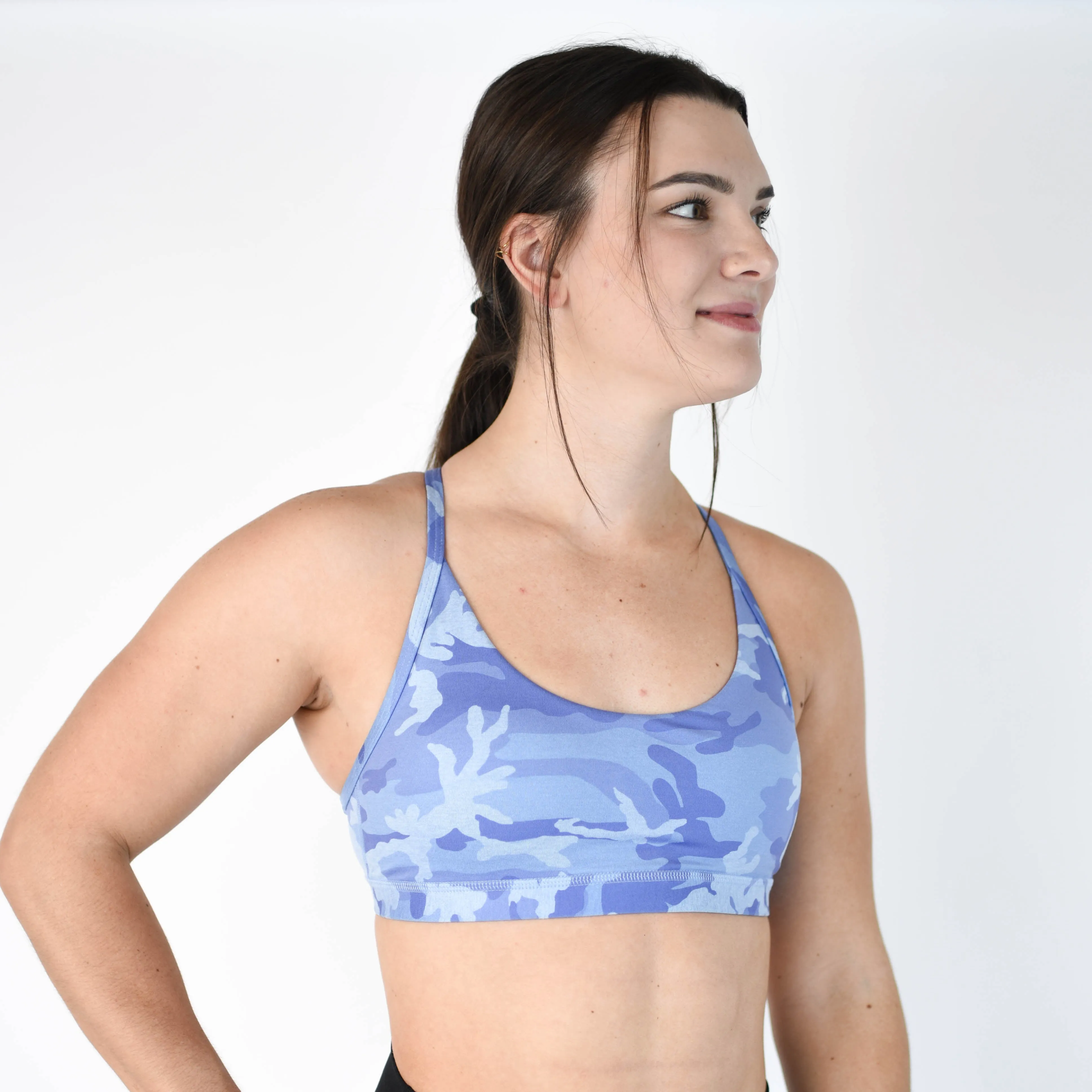 FLEO Cami Sports Bra - Peri Camo