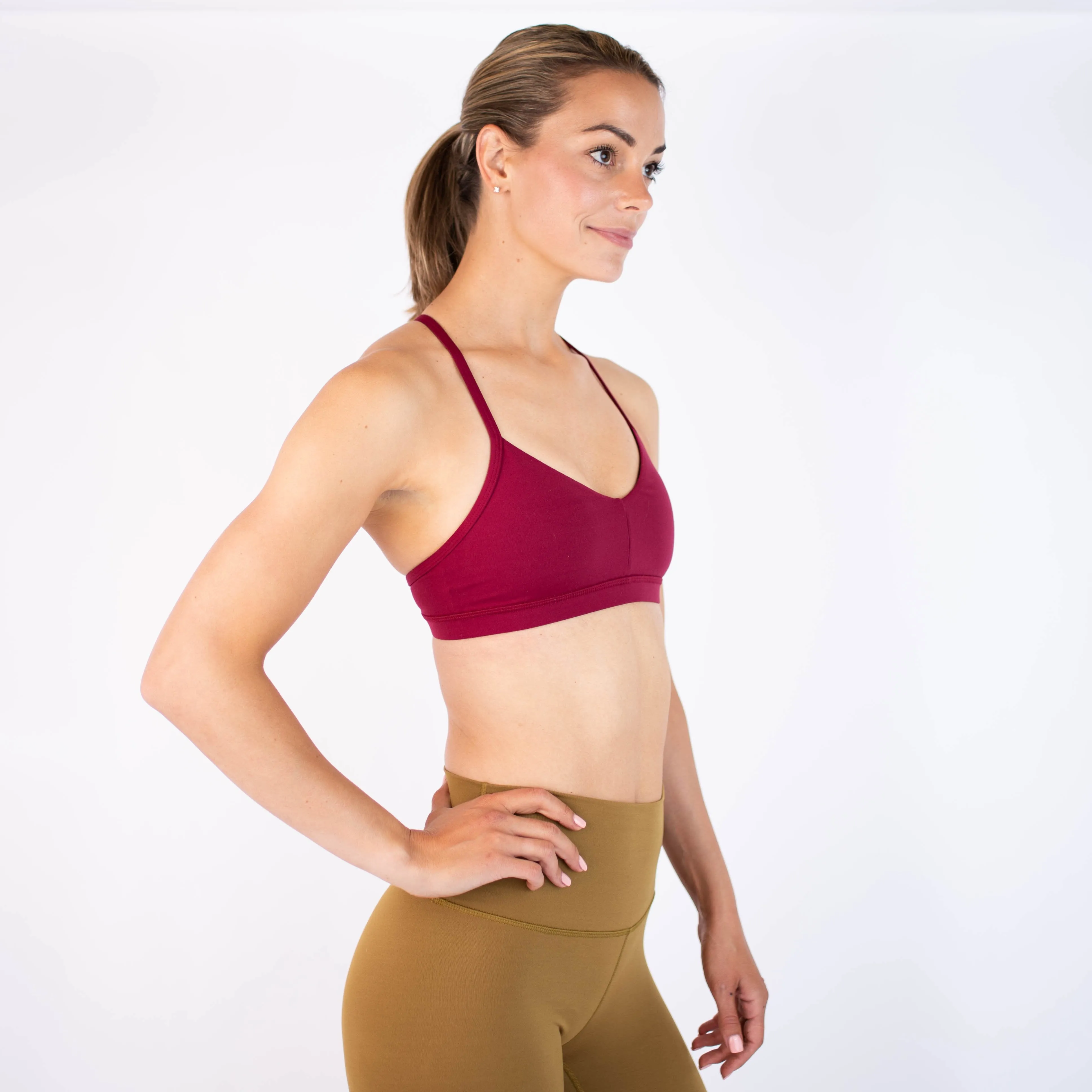 FLEO Reinette Sports Bra - Deep Red