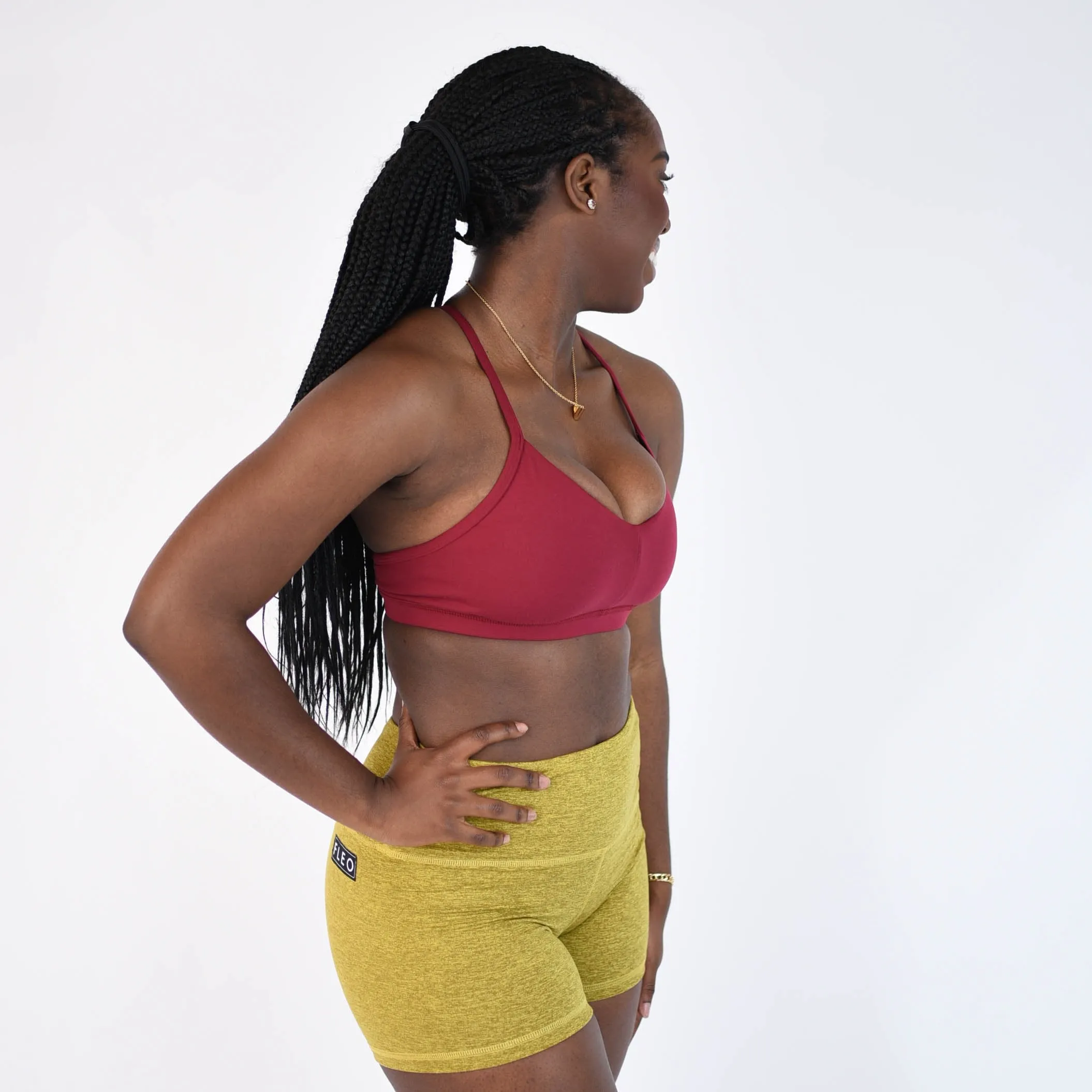 FLEO Reinette Sports Bra - Deep Red