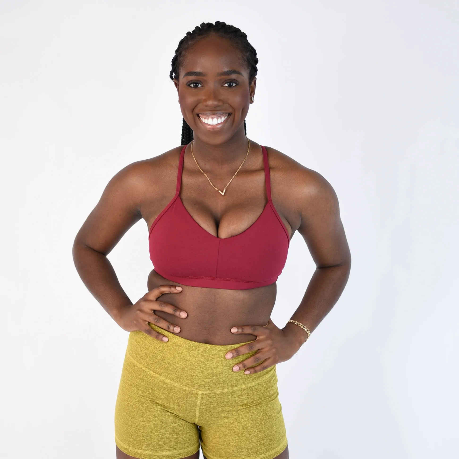 FLEO Reinette Sports Bra - Deep Red