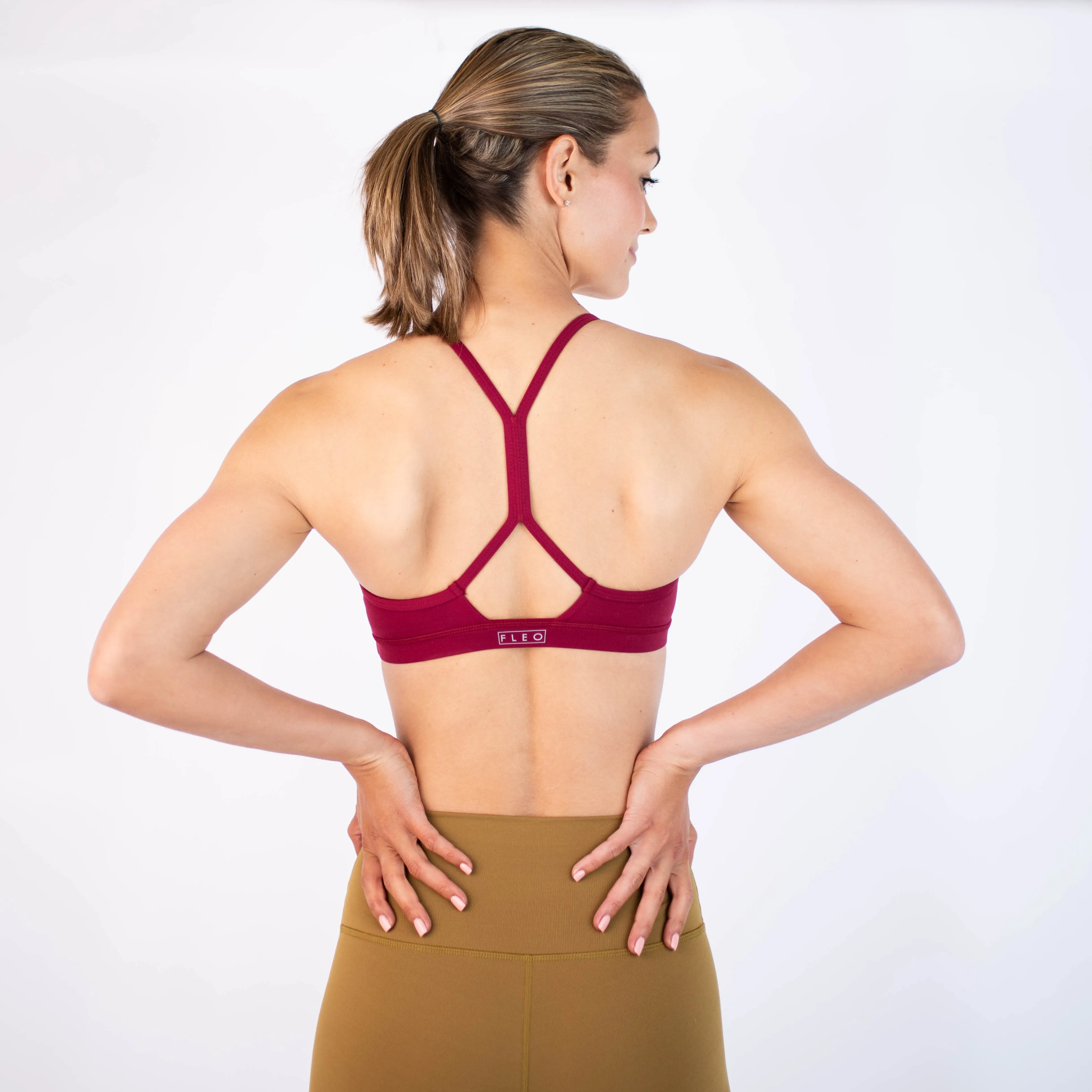 FLEO Reinette Sports Bra - Deep Red