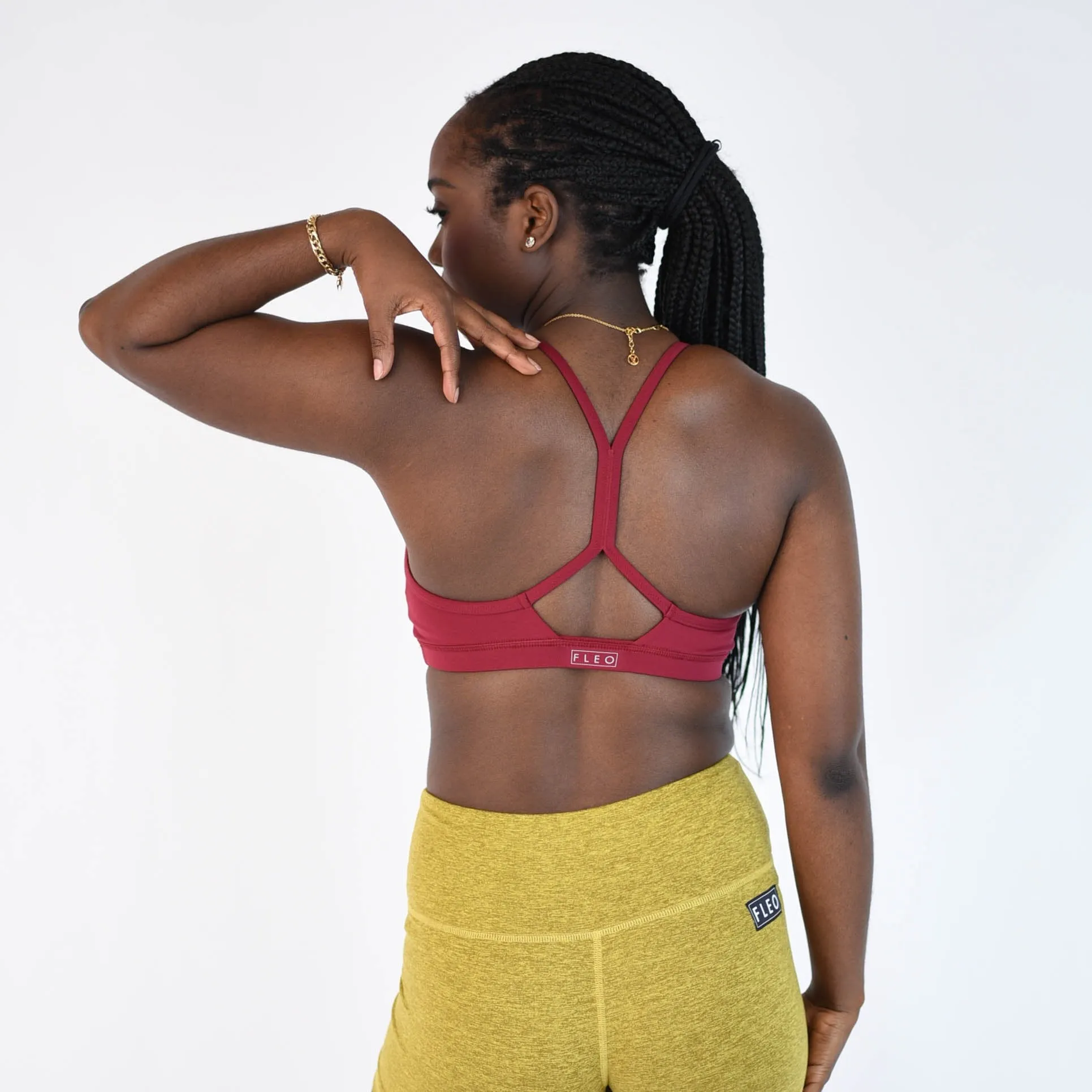 FLEO Reinette Sports Bra - Deep Red