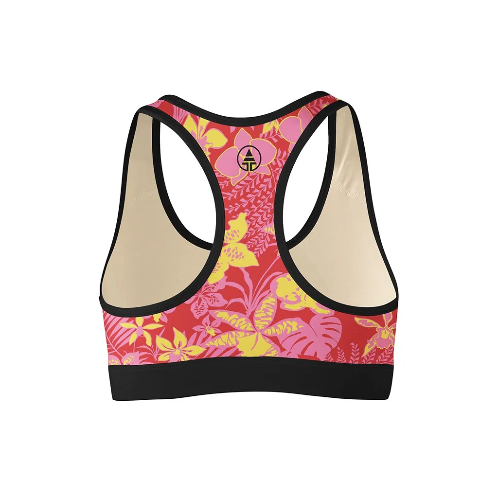 Floral Afterglow Sports Bra