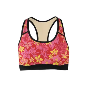 Floral Afterglow Sports Bra