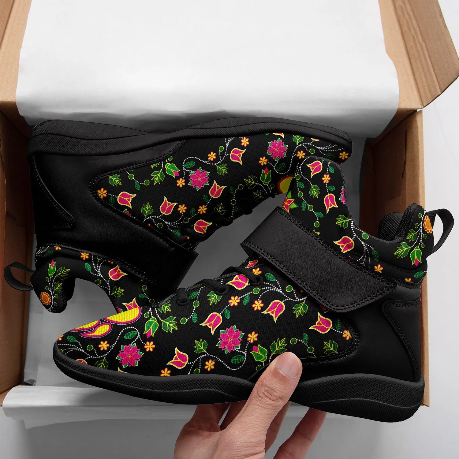 Floral Bearpaw Ipottaa Basketball / Sport High Top Shoes