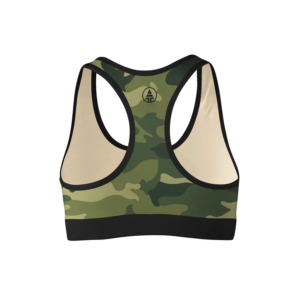 Forest Camo Sports Bra