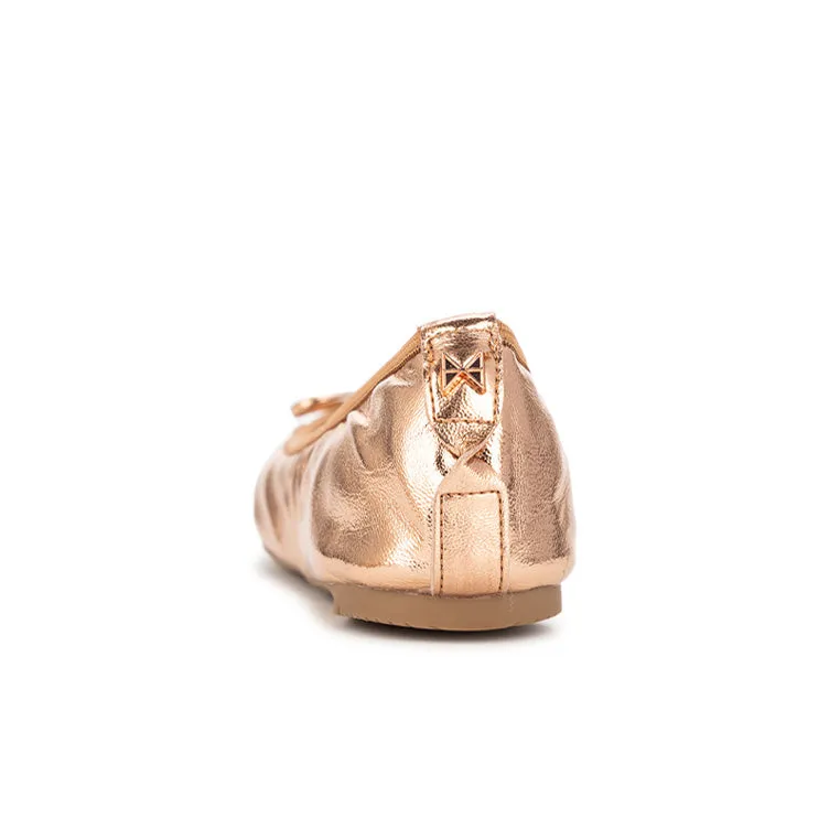 FRANKIE Ballet Flat Shoes - Rose Gold