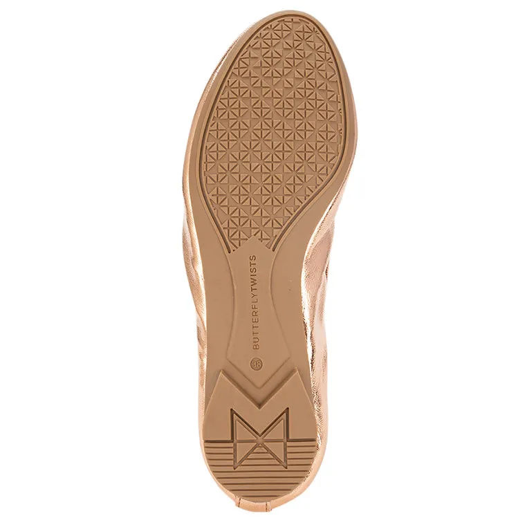 FRANKIE Ballet Flat Shoes - Rose Gold