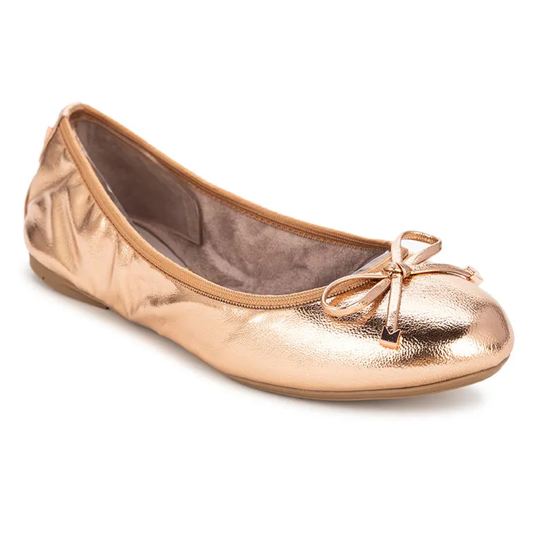 FRANKIE Ballet Flat Shoes - Rose Gold