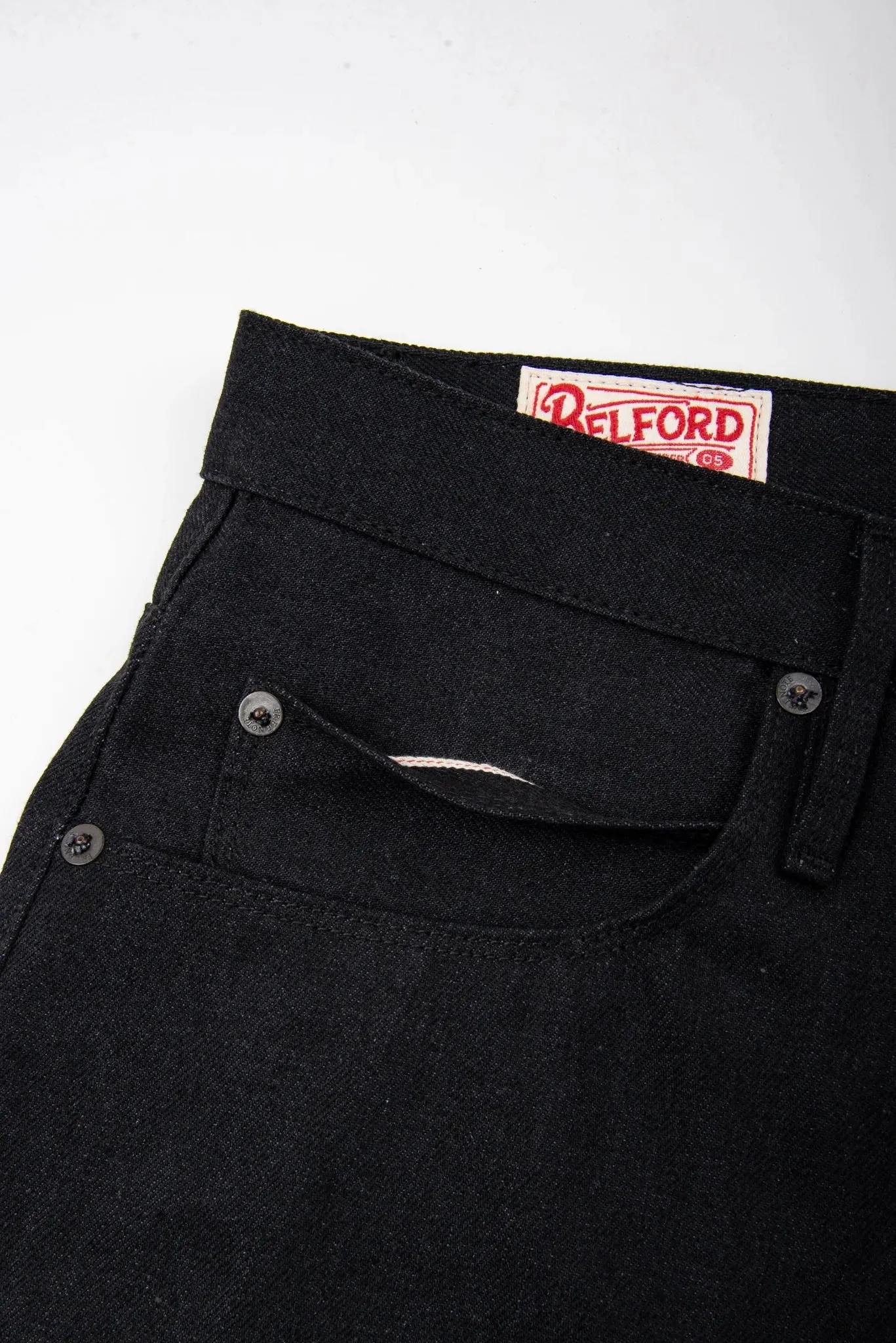 Freenote Cloth Belford - 14oz Black Grey Denim