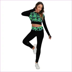 Funky² Womens Sport Set With Backless Top And Leggings