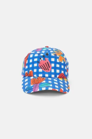 Gingham Petal Parade Cap