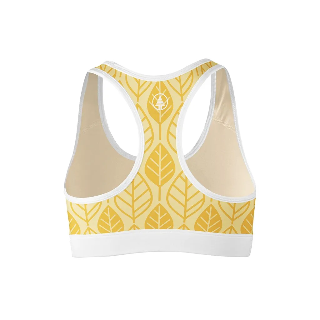 Golden Leaf Sports Bra