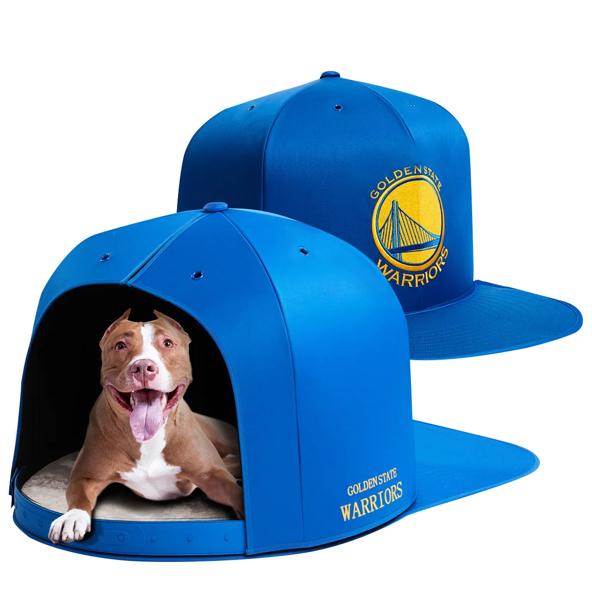 GOLDEN STATE WARRIORS NAP CAP PREMIUM DOG BED