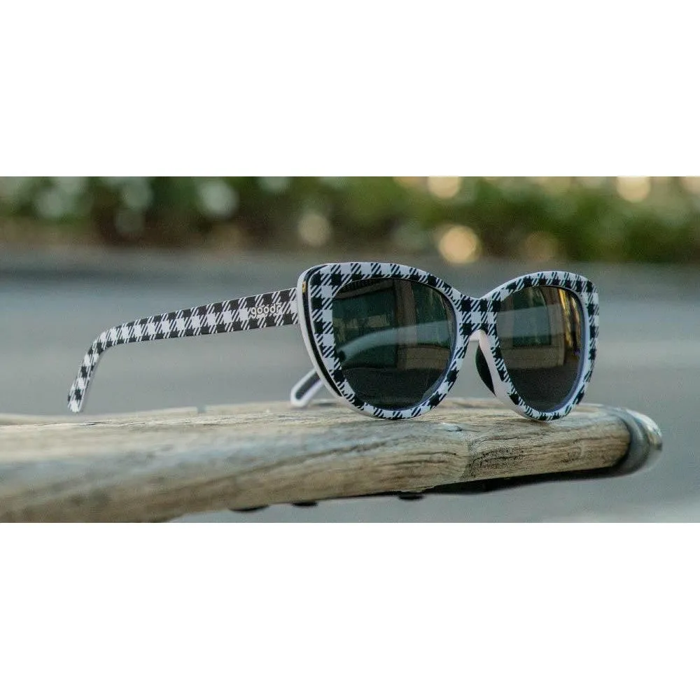 Goodr Runways Sports Sunglasses - Gingham Is Sooo Last Season