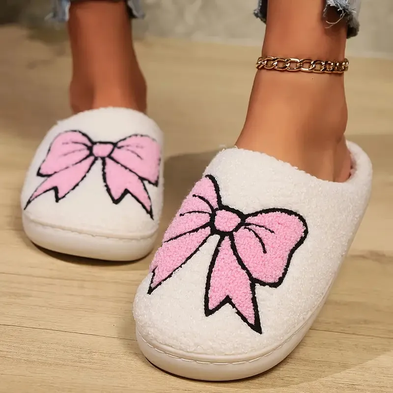 Graphic Plush Slippers