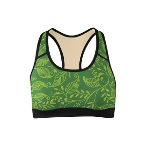 Green Leaf Sports Bra