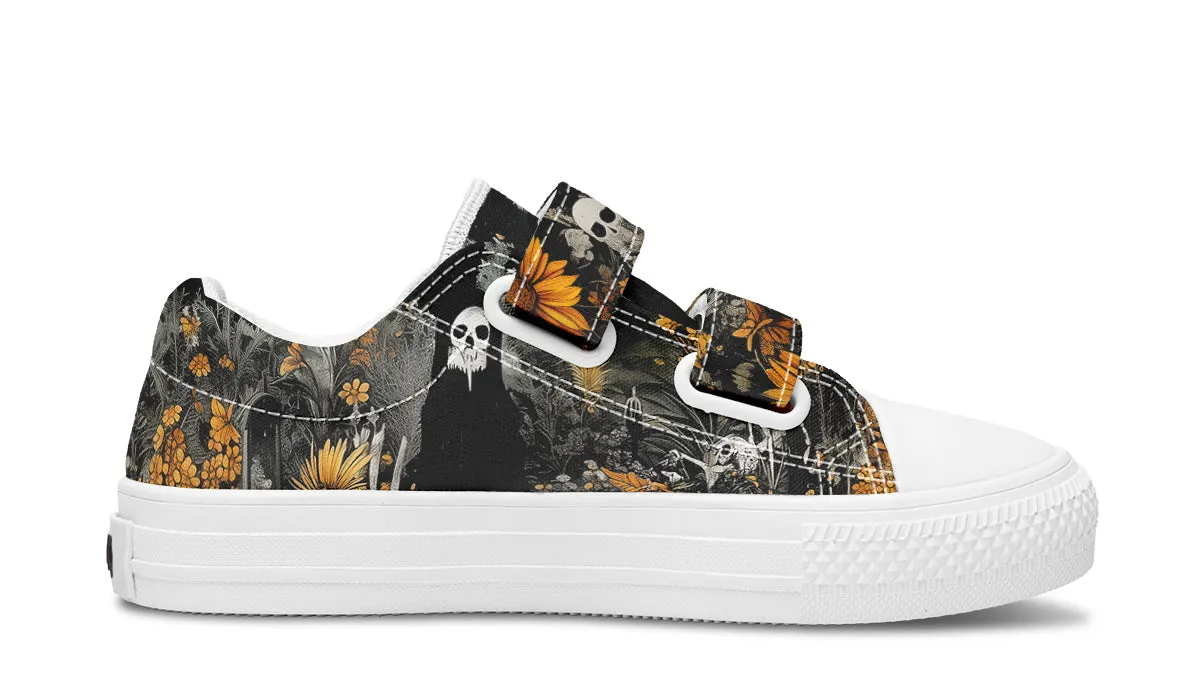 Grim’s Harvest Kids Low Tops - Easy Strap Canvas Kids Shoes with Durable Rubber Soles