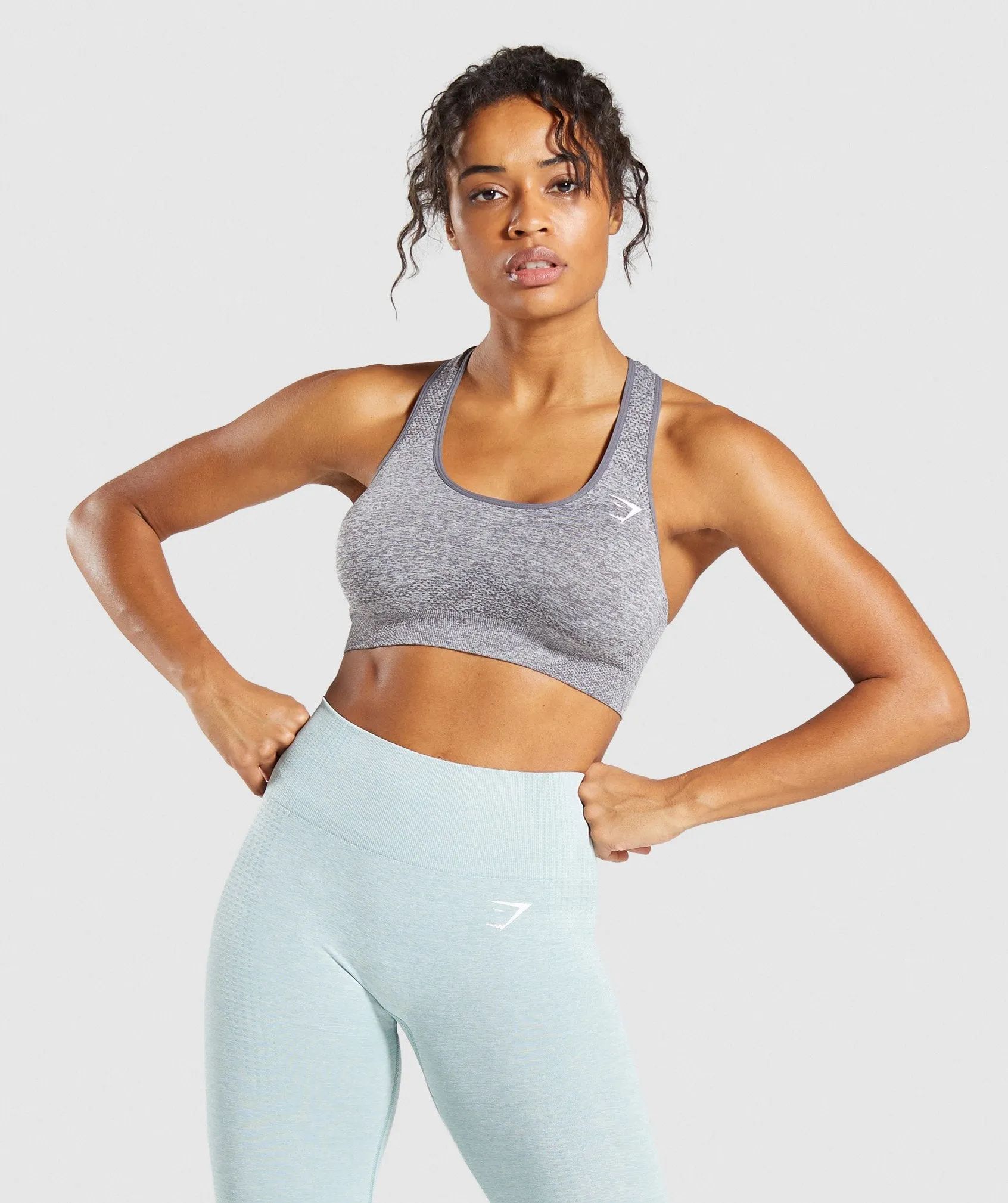 Gymshark Vital Seamless Sports Bra - Smokey Grey Marl