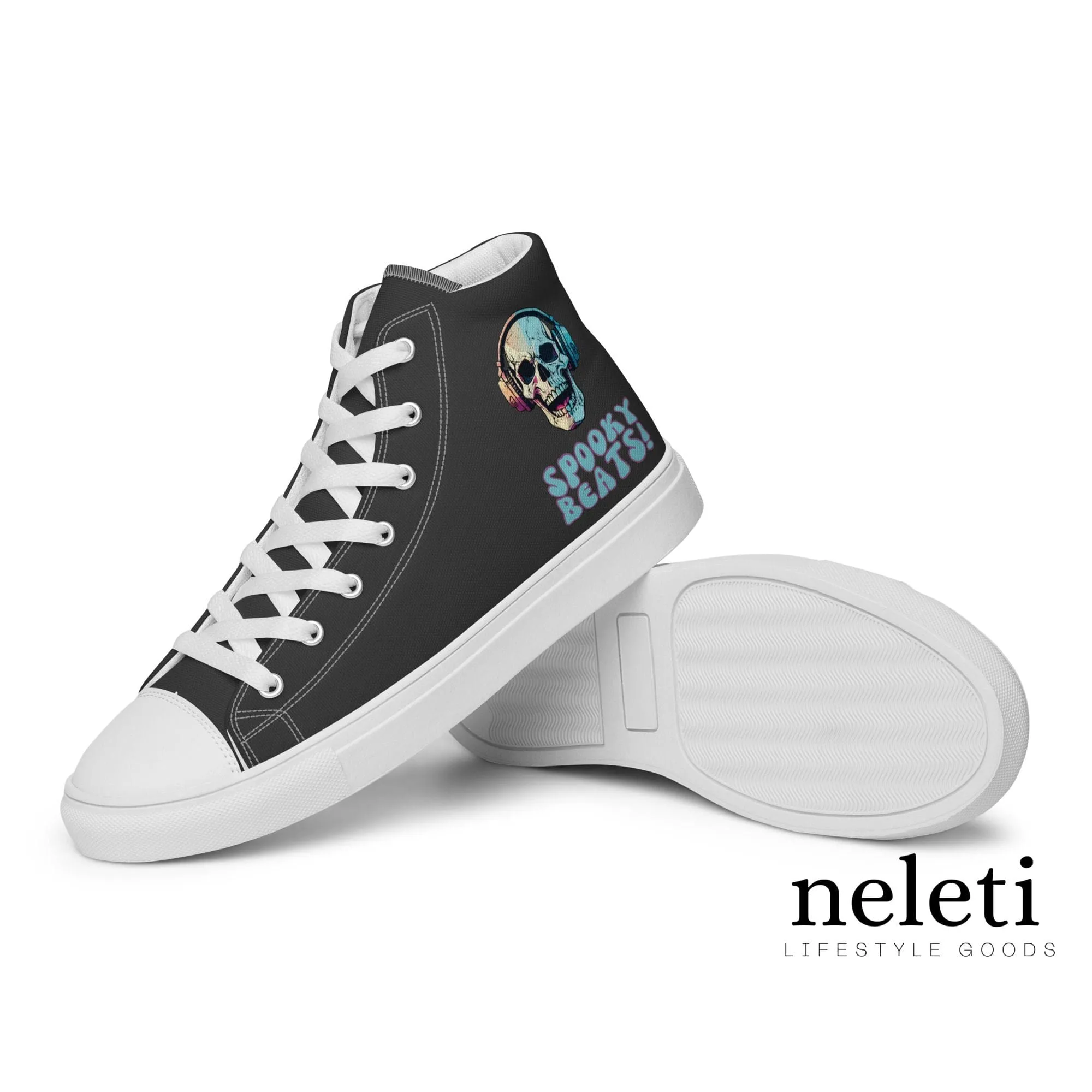 Halloween Shoes: High Top Canvas Shoes for Women