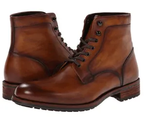 Handmade Brown Ankle Boot For Men