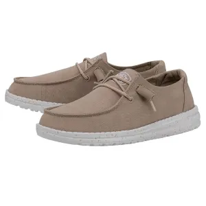 HEY DUDE Women's Wendy Slub Canvas (Tan)