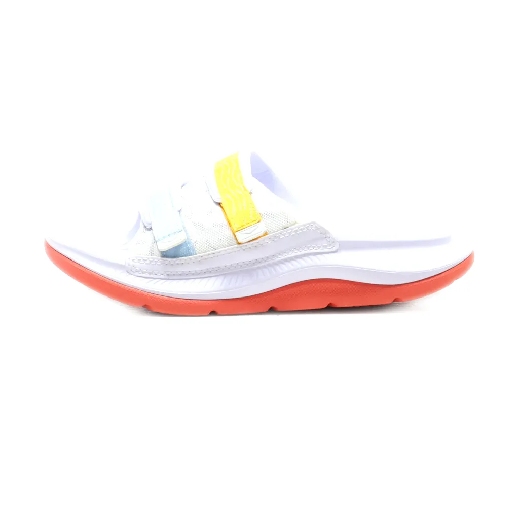 Hoka Flip Flops Rubber White Colour For Women