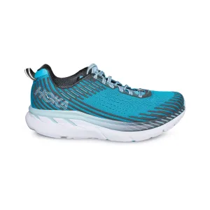 Hoka One One Clifton 5 Cyan Dark Shadows Running Shoes - Women's