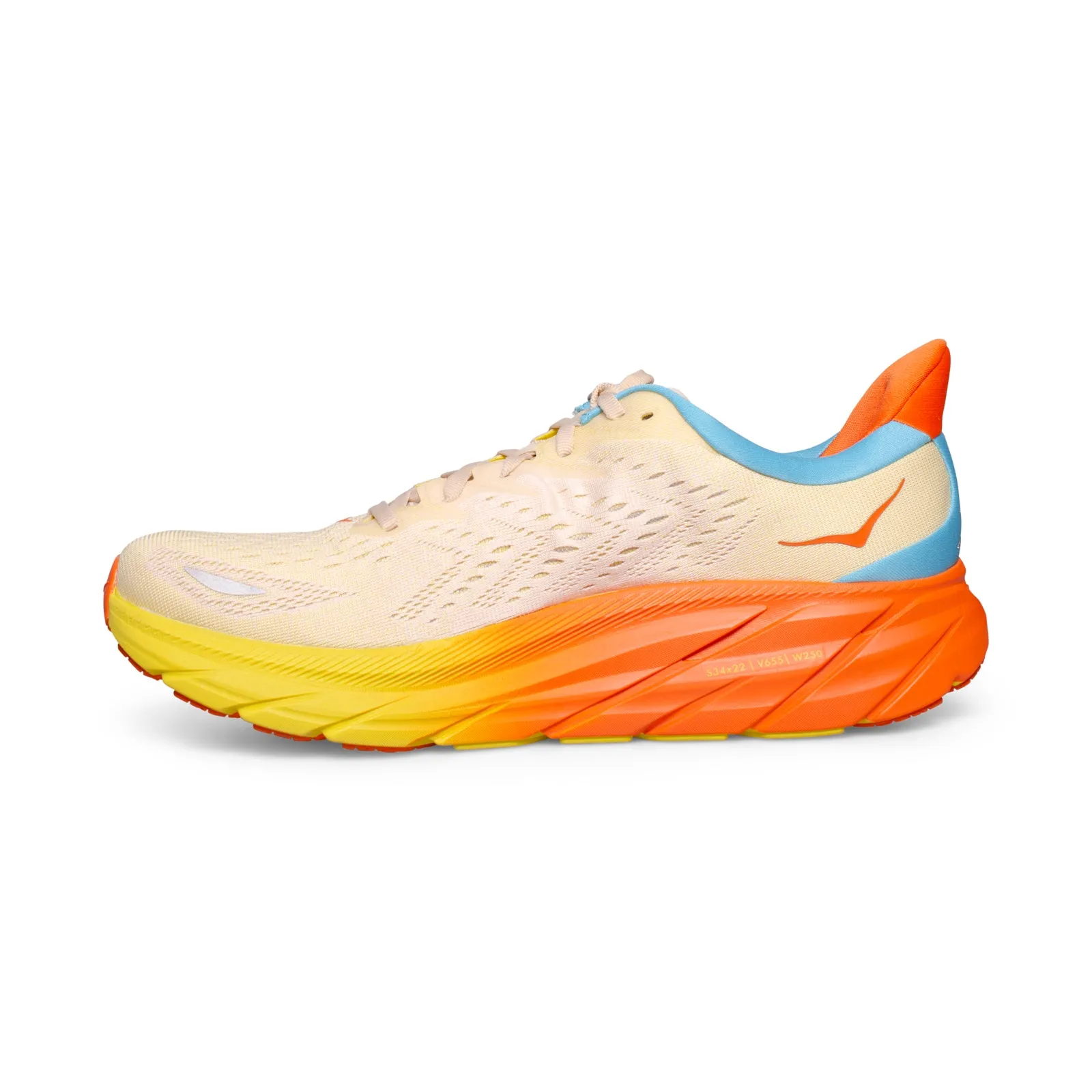 Hoka One One Clifton 8 Illuminating / Mock Orange Running Shoes - Men's