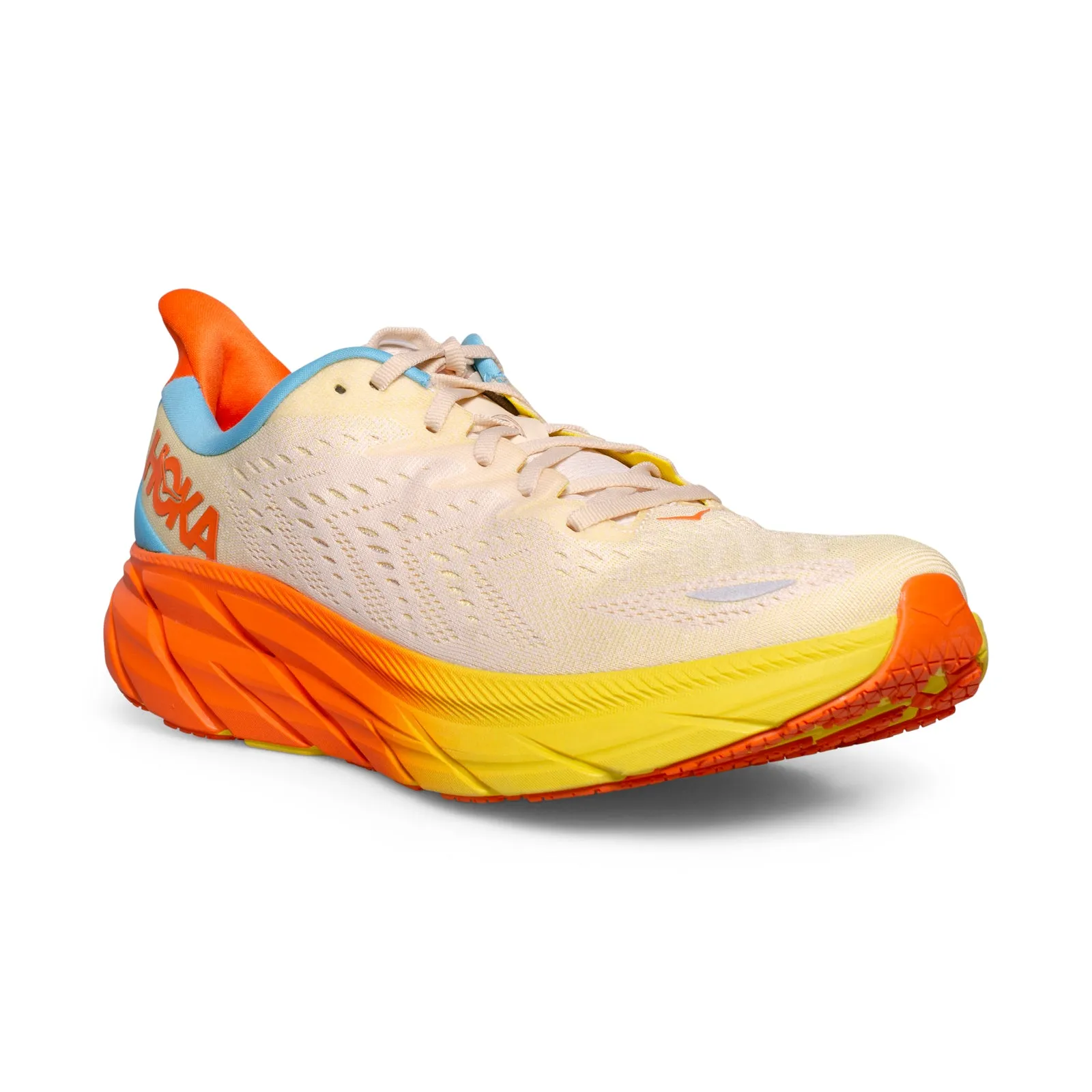 Hoka One One Clifton 8 Illuminating / Mock Orange Running Shoes - Men's