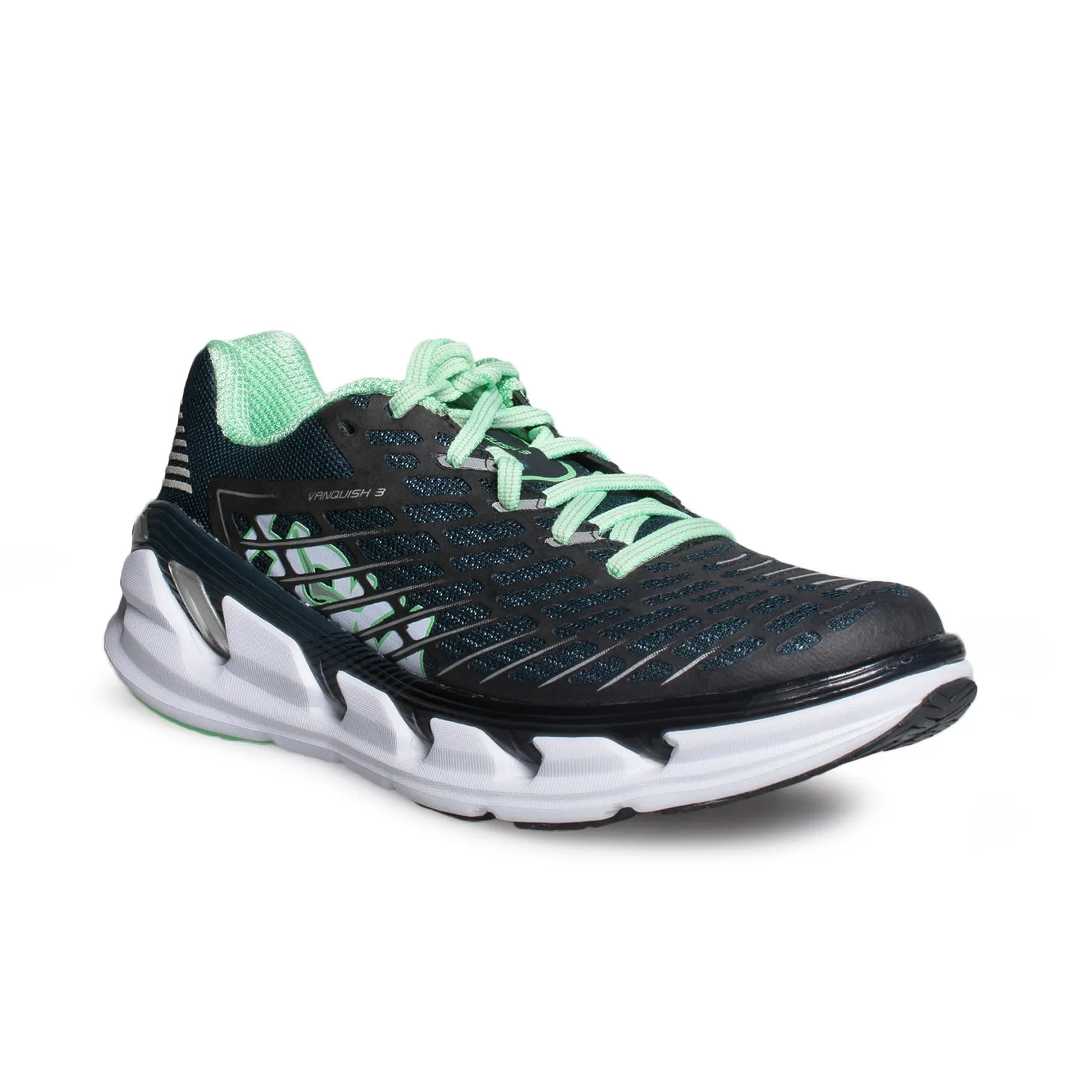 Hoka One One Vanquish 3 Midnight Navy / Spring Bud Running Shoes - Women's