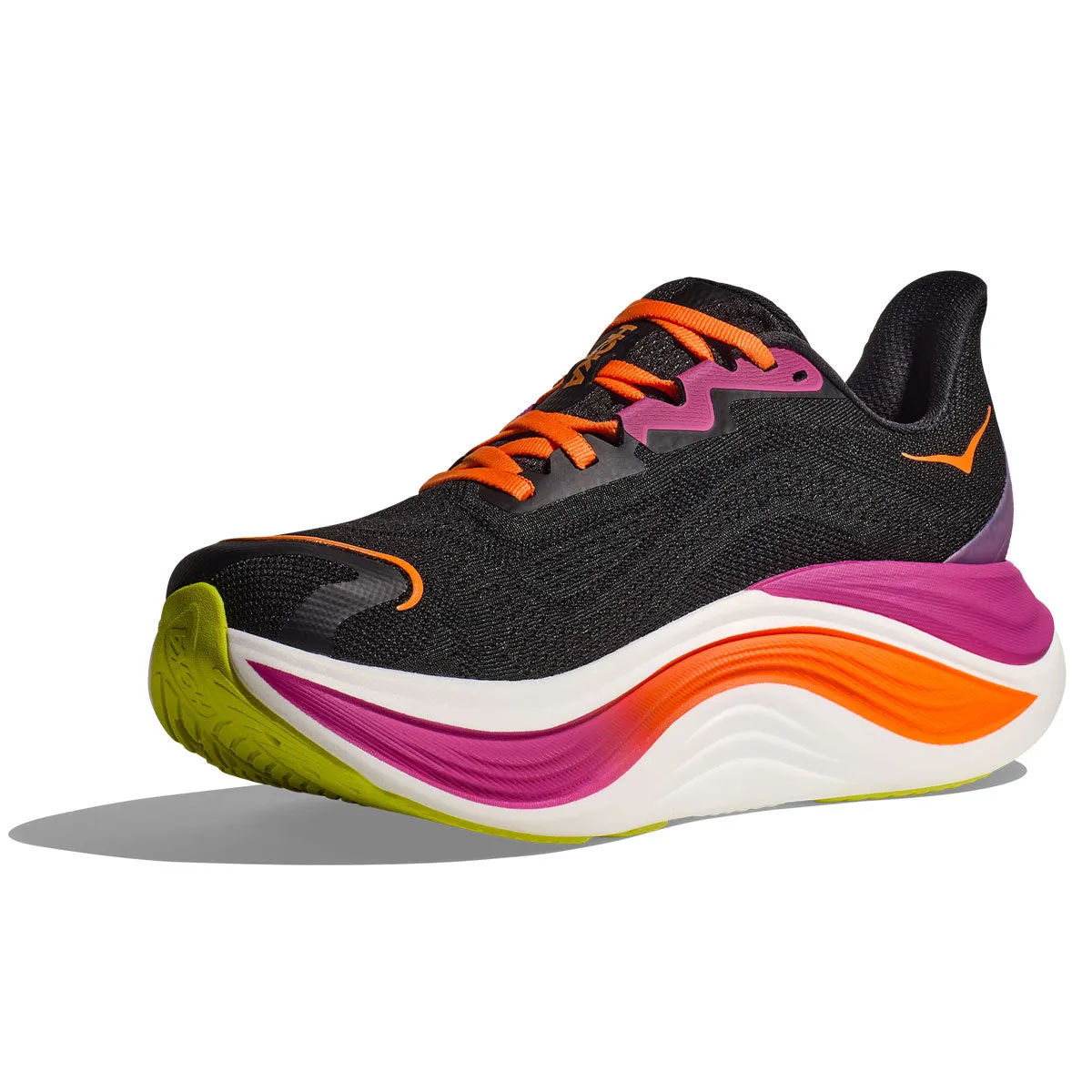 Hoka Skyward X Running Shoes - Womens - Black/Electric Aqua