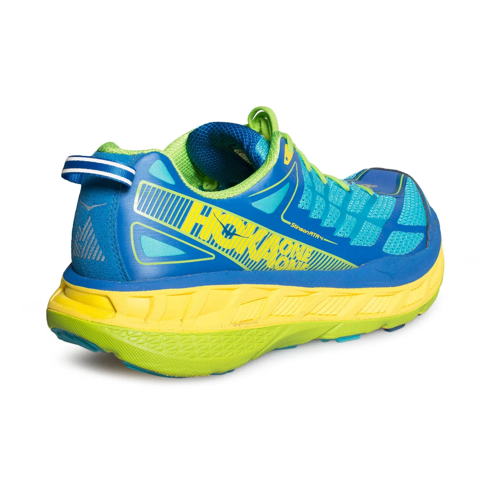 HOKA Stinson ATR 4 Blue Atoll / Blazing Yellow Running Shoes - Men's