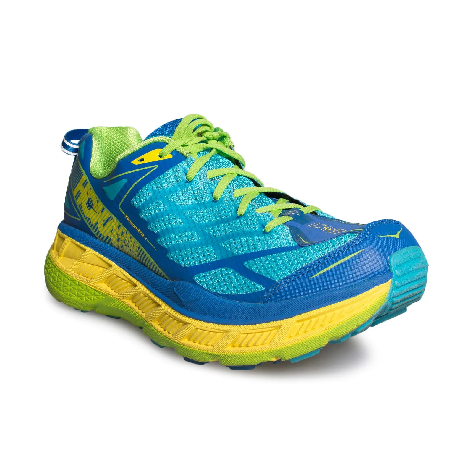 HOKA Stinson ATR 4 Blue Atoll / Blazing Yellow Running Shoes - Men's