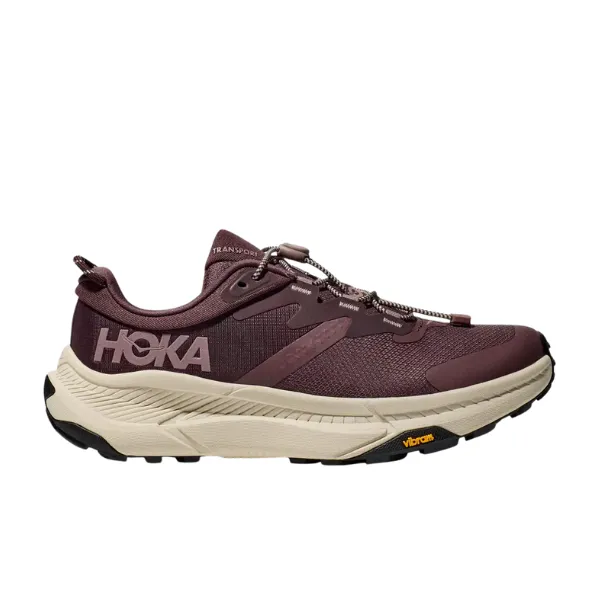 HOKA Women's Transport Smoky Quartz/Oat Milk/Purple