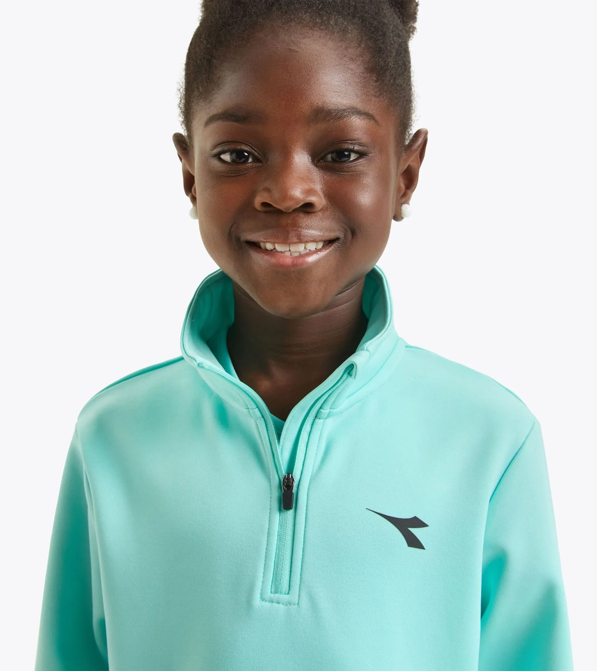 J. Warm Up - Kid's Quarter Zip Long Sleeve Shirt