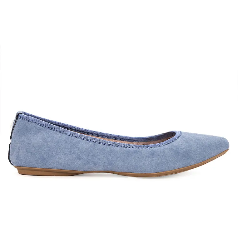 JANEY Ballet Flat Shoes - Blue