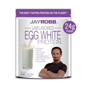 Jay Robb Egg White Protein Unflavored 24 oz Powder