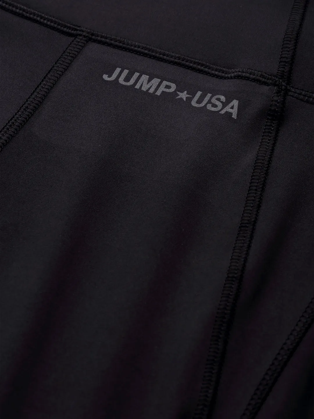 JUMP USA Women Black Solid Rapid-Dry Seamless Tights