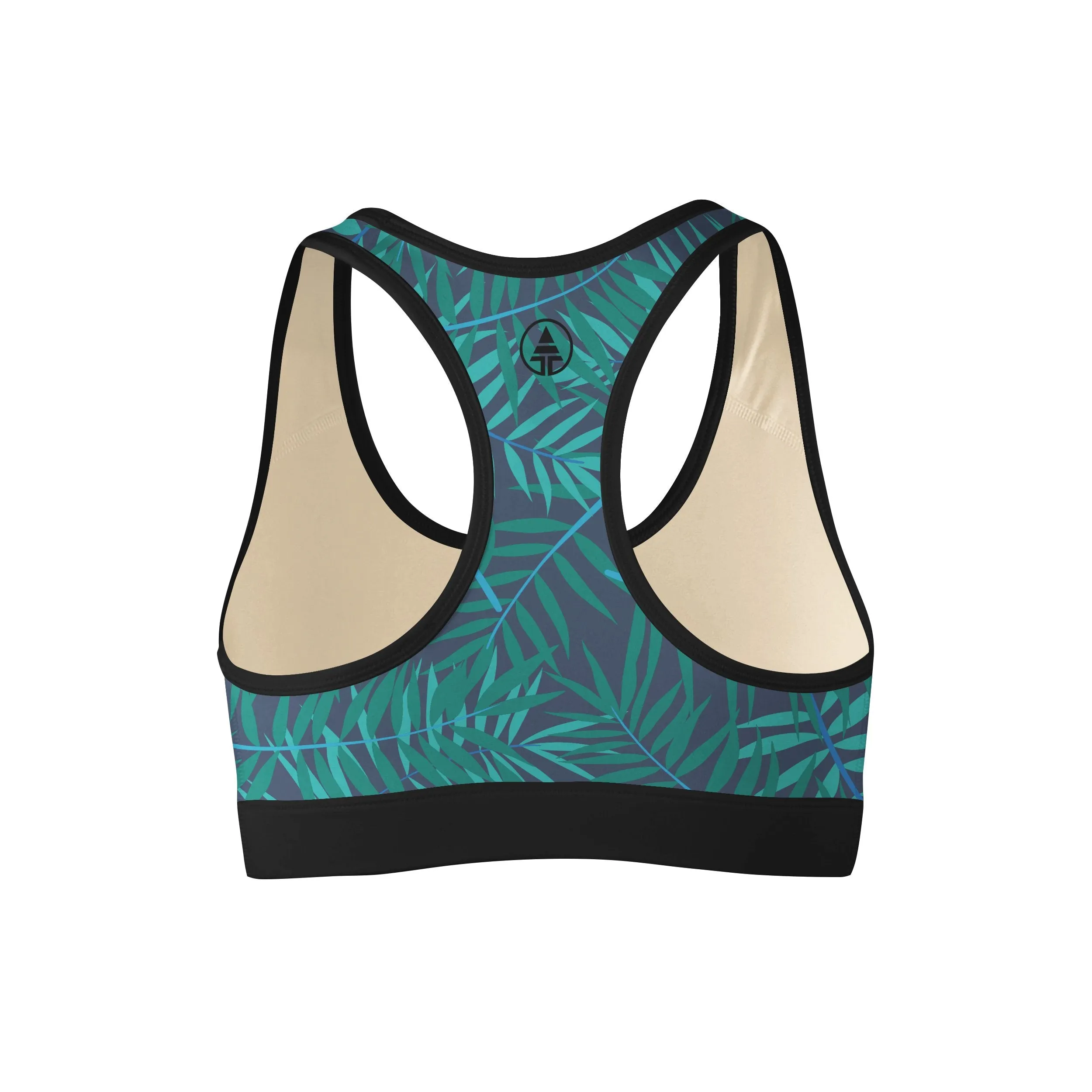 Jungle Palms Sports Bra