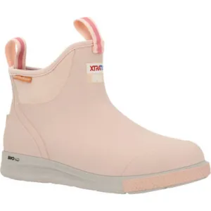 Ladies XtraTuf 6" Ankle Deck Blush Peach Sport Boot-XADSW401