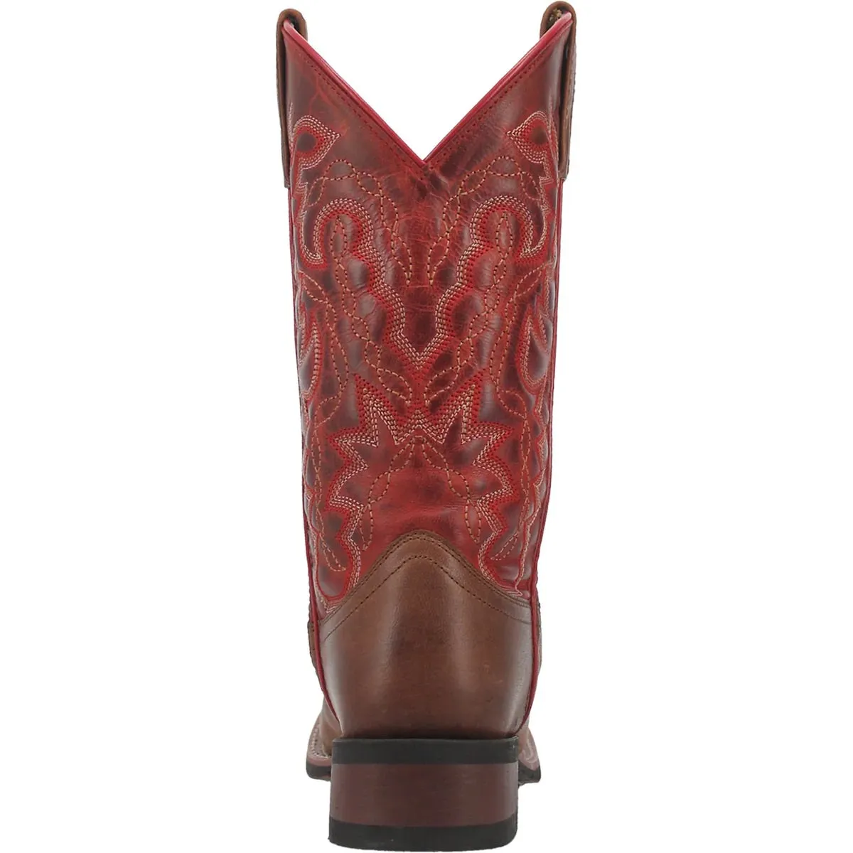 'Laredo' Women's Darla Western Square Toe - Tan / Red