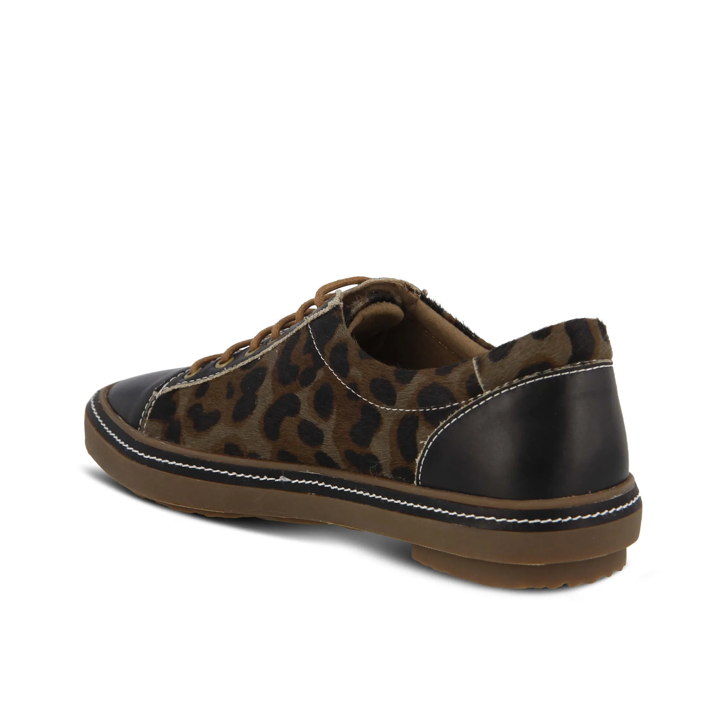 L'ARTISTE LIBBI-LEOPARD LACE-UP SHOE