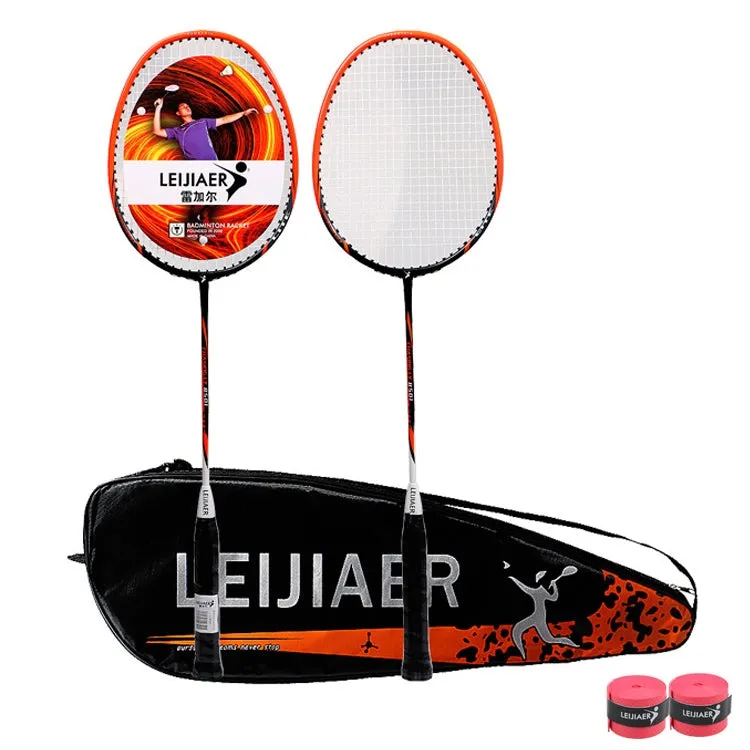 LEIJIAER 8501 Carbon Composite Badminton Racket   3 Sweatbands Set for Adults