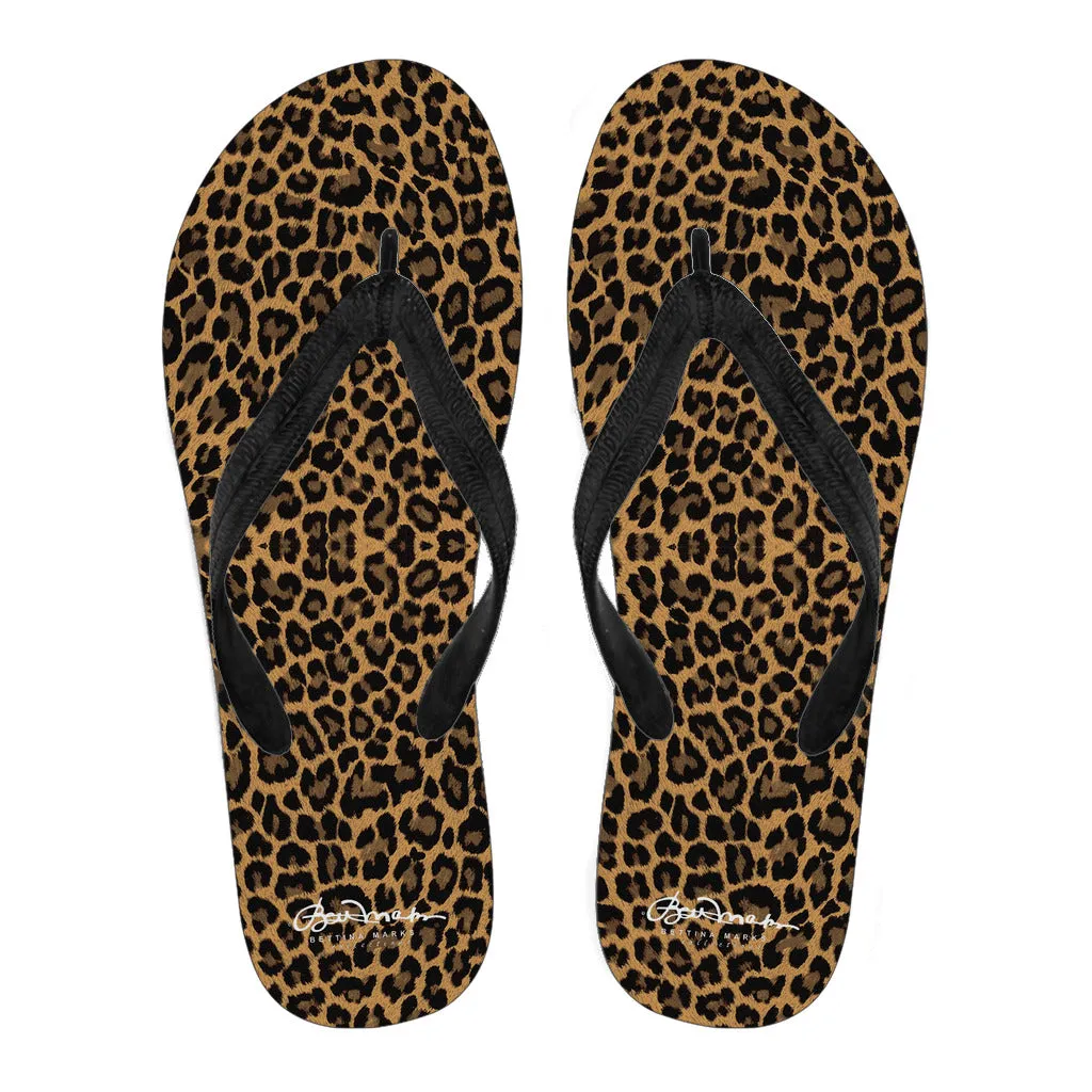 Leopard Flip Flops